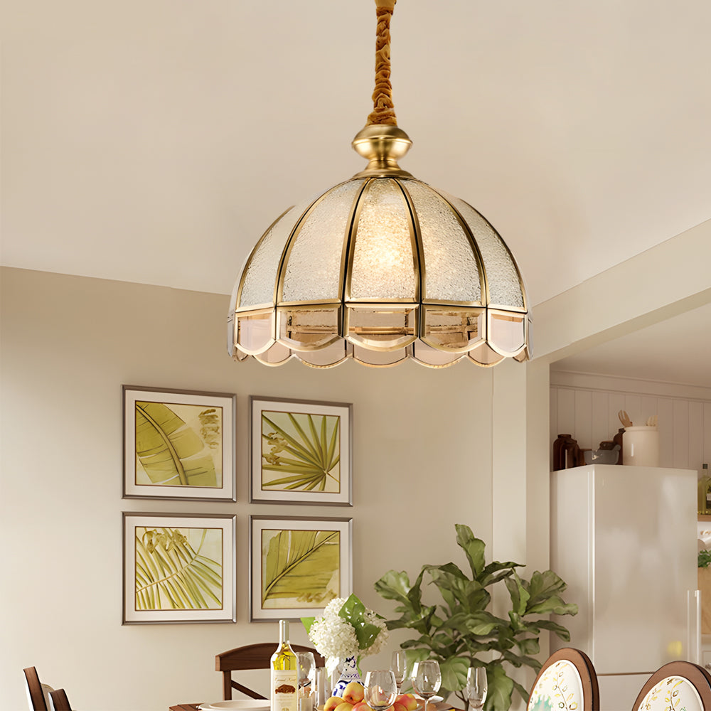 Glass Flowers Dimmable European-Style Chandelier