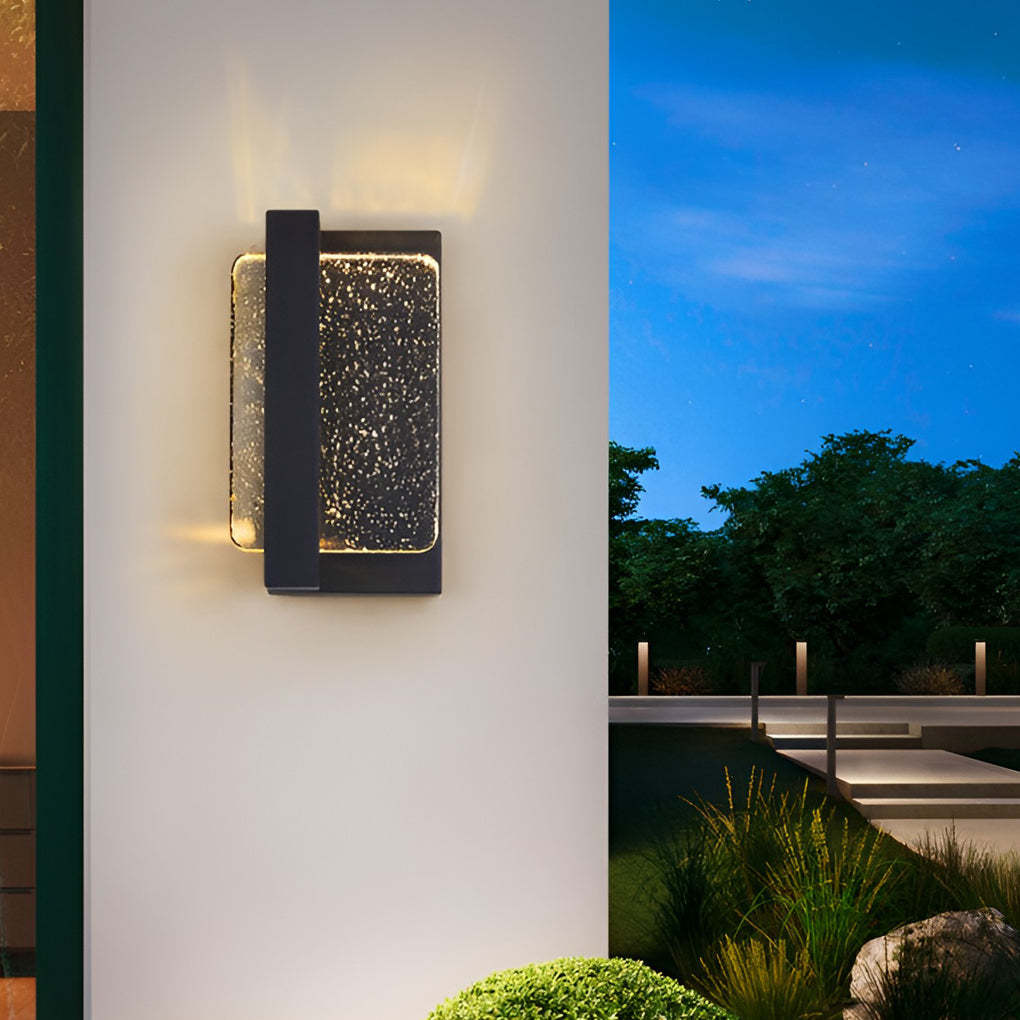 Crystal Modern Outdoor Wall Sconce