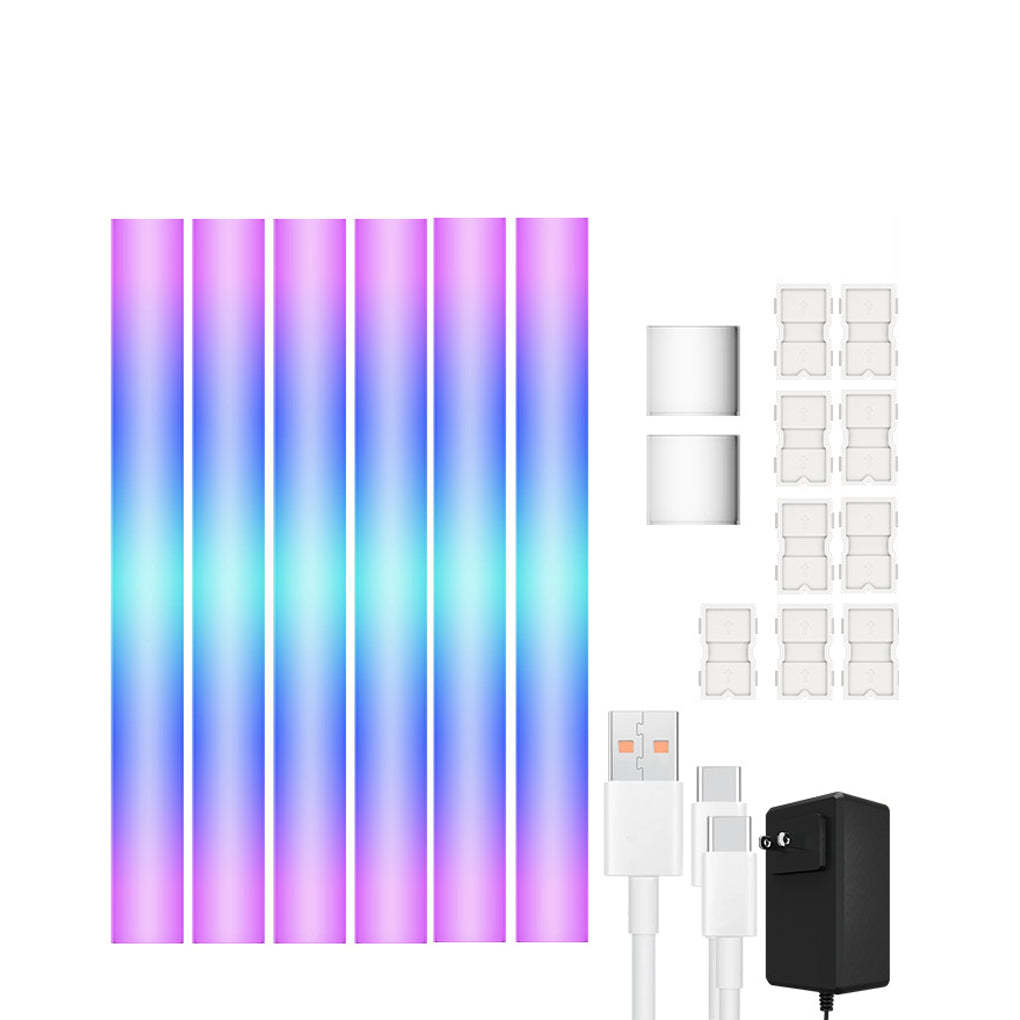 RGBIC Smart Wireless App Remote Control Splicing Decor Wall Sconce Lighting-Lighom