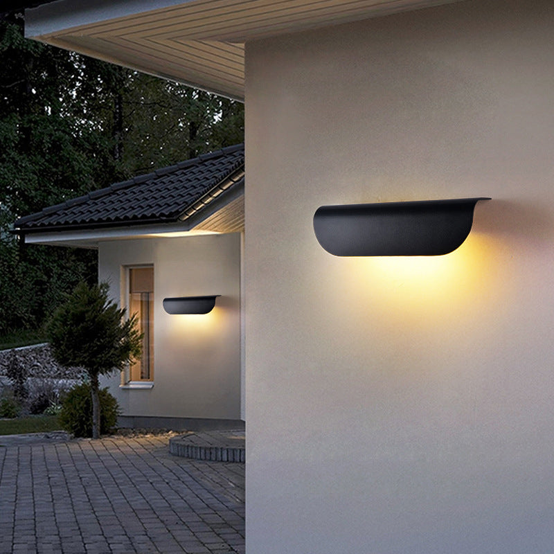 Minimalist LED Waterproof Exterior Wall Light for Garden Balcony Stair Aisle-Lighom