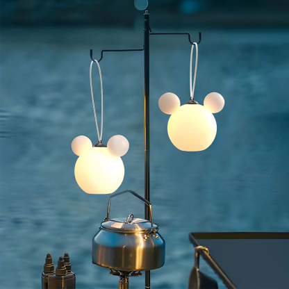 Cartoon 3D Animal Waterproof USB Rechargeable Outdoor Hanging Lights-Lighom