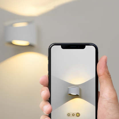 Round Creative Up and Down Lighting LED Modern Decorative Wall Sconces-Lighom
