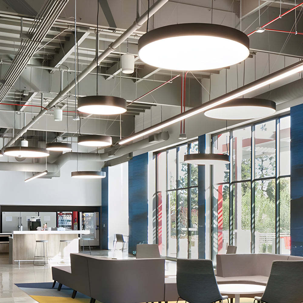 Round Pendant LED Modern Suspended Office Light