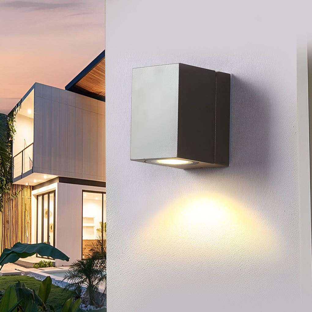 Square Adjustable Waterproof Motion Sensor LED Sconces Indoor Outdoor Wall Lamp Spot Lights-Lighom