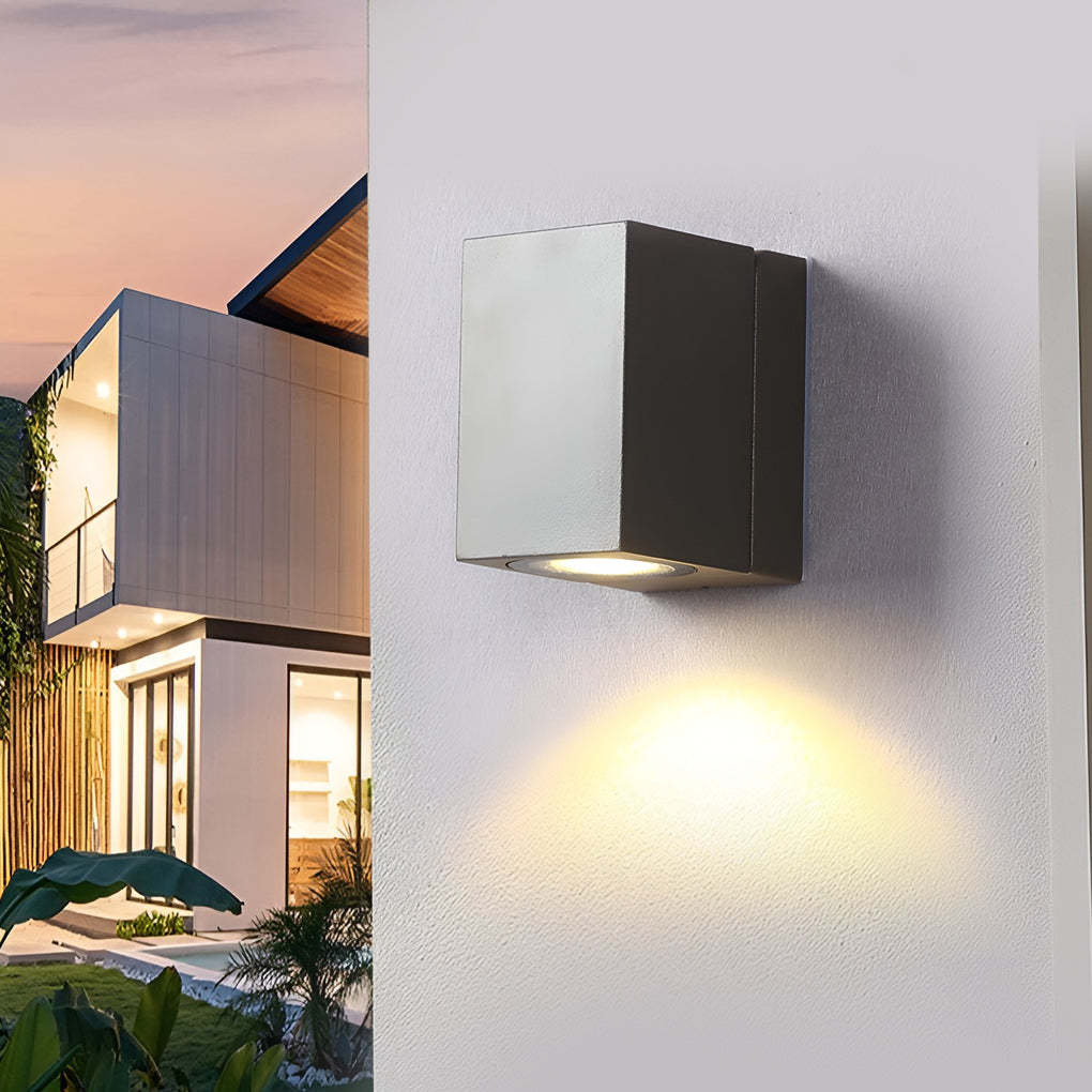 Square Adjustable Waterproof Motion Sensor LED Sconces Indoor Outdoor Wall Lamp Spot Lights-Lighom