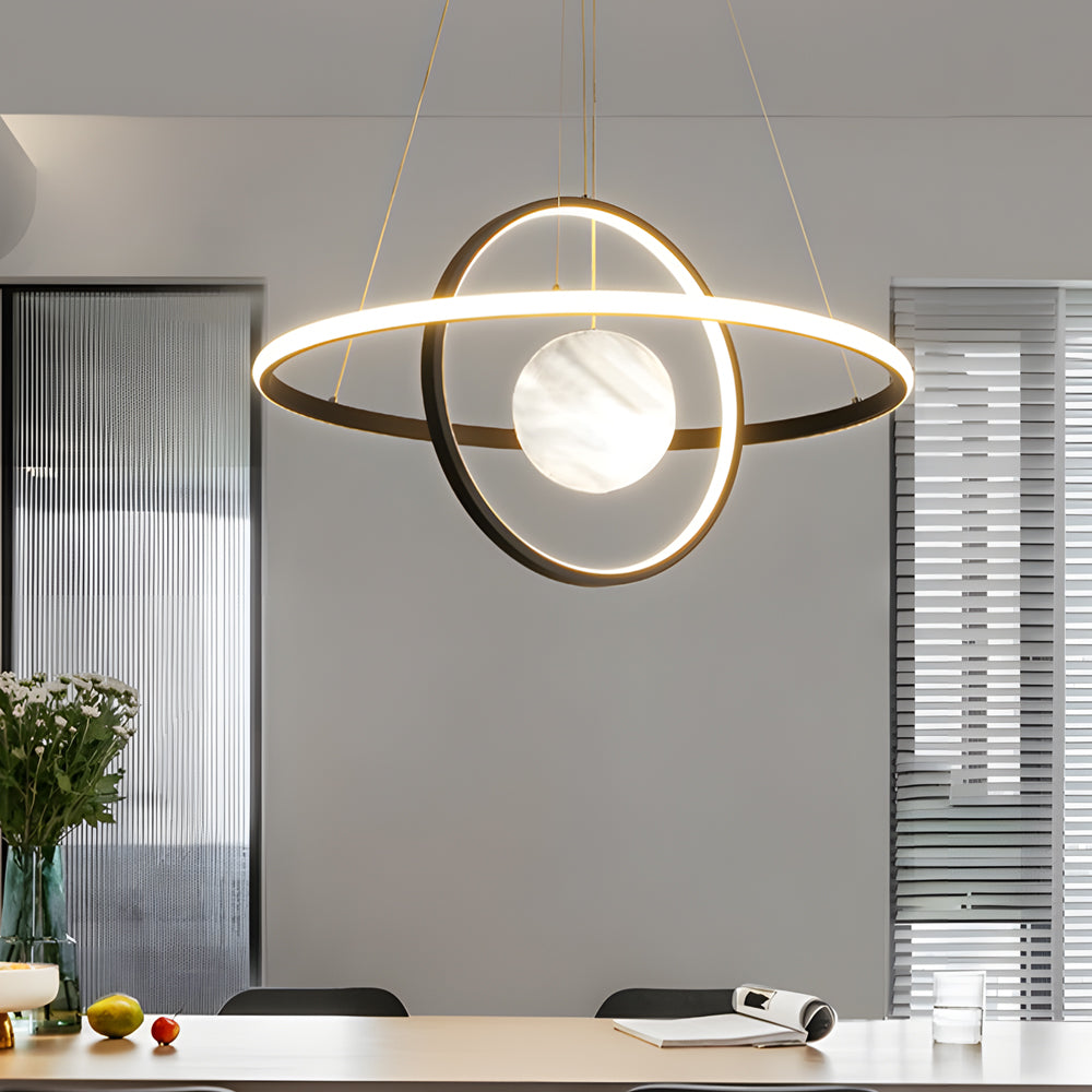 Circular Ring Planet Modern Dining Chandelier