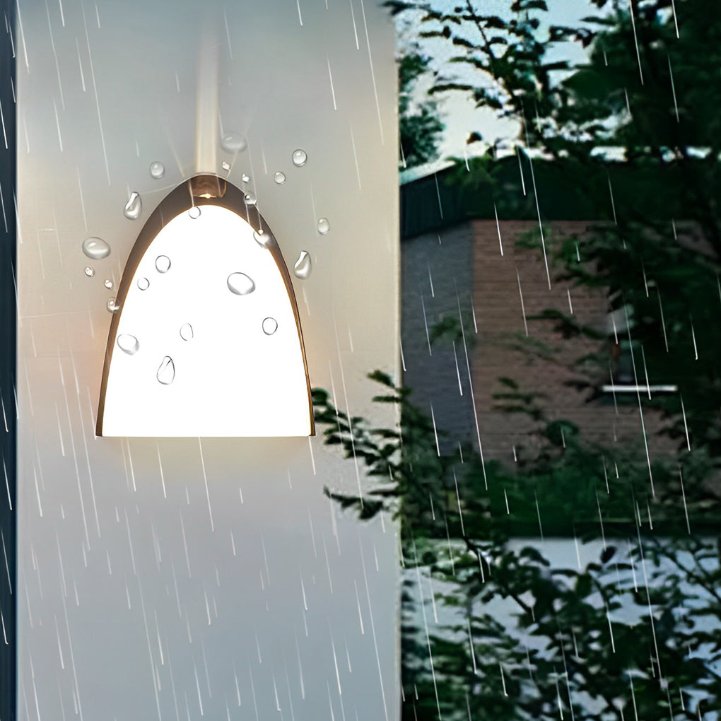 Creative LED Waterproof Aluminum Black Modern Outdoor Wall Sconce Lighting-Lighom