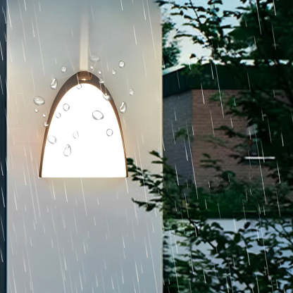 Creative LED Waterproof Aluminum Black Modern Outdoor Wall Sconce Lighting-Lighom