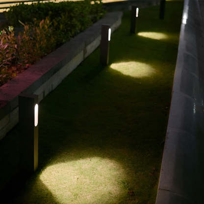 7W COB Front Pathway Lighting Black Modern Outdoor Lawn Path Lights-Lighom