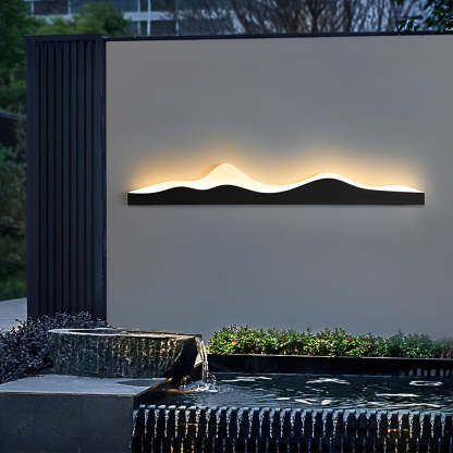 Mountain Scenery Creative Waterproof LED Modern Outdoor Wall Lights-Lighom