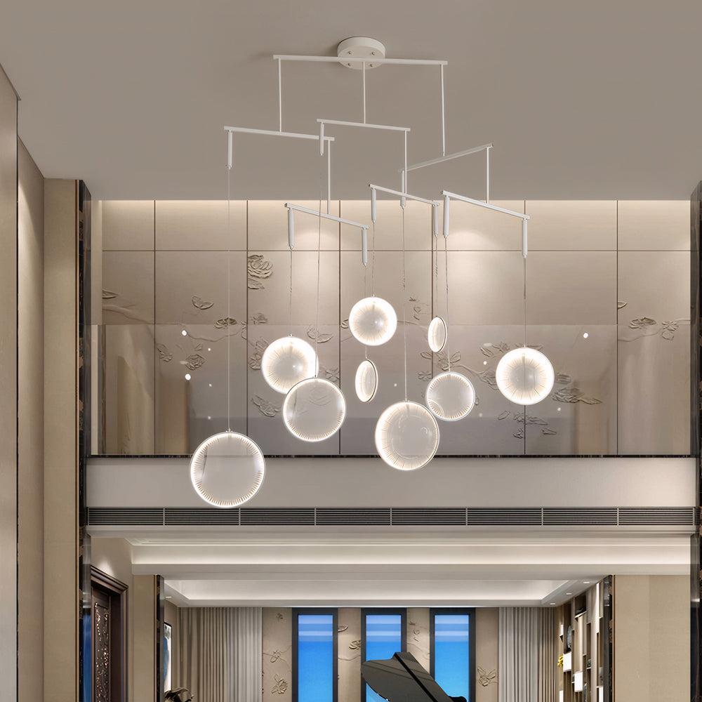 White Focus LED Chandelier