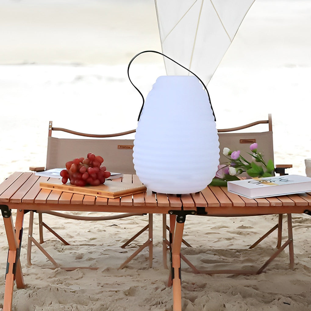Waterproof Round LED Timing USB Rechargeable Portable Outdoor Lanterns-Lighom