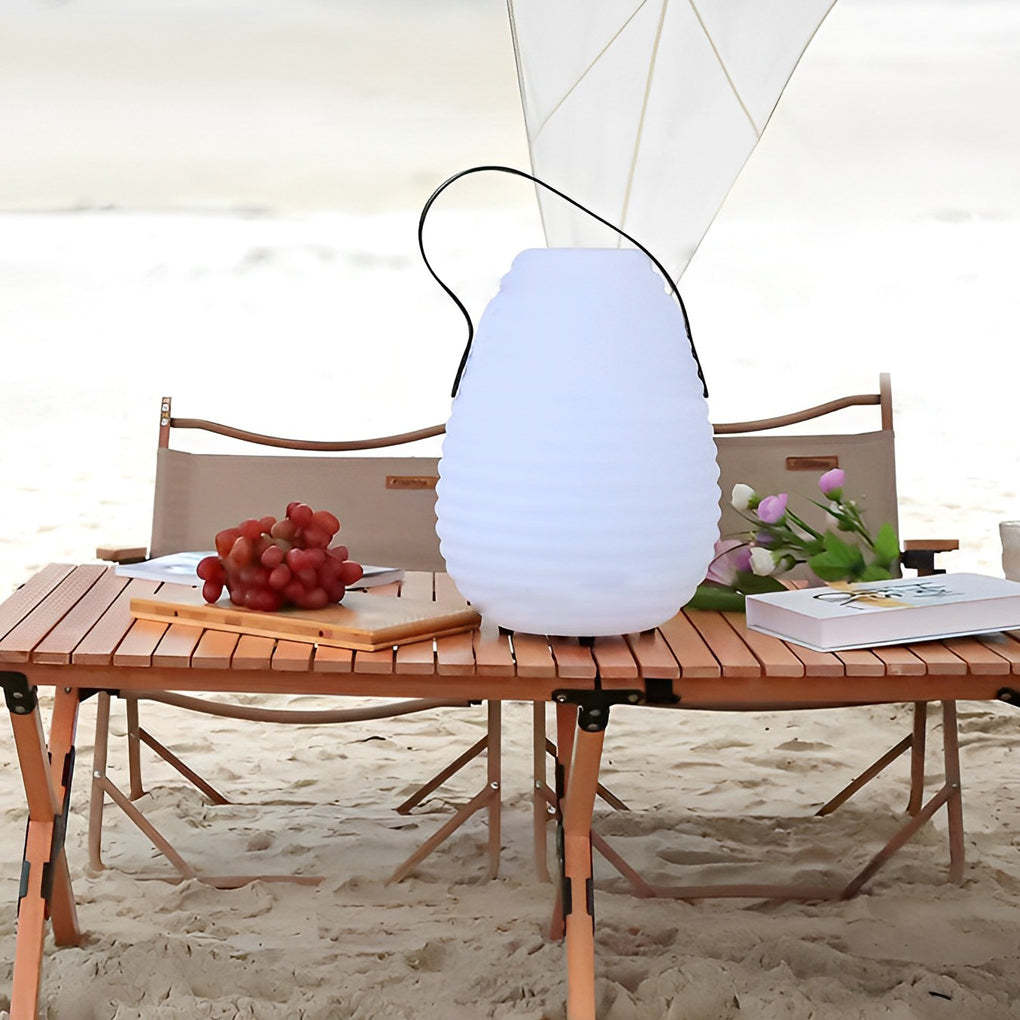 Waterproof Round LED Timing USB Rechargeable Portable Outdoor Lanterns-Lighom