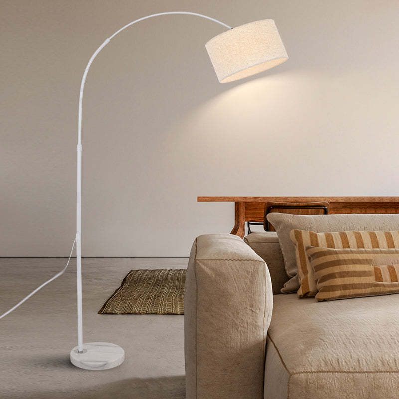 Marble Base Adjustable Arc Floor Lamp