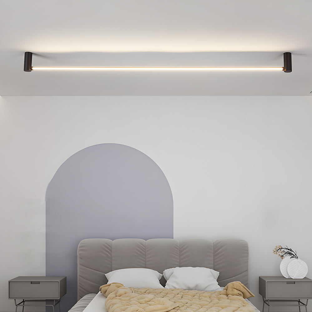Modern Black LED Linear Ceiling Light