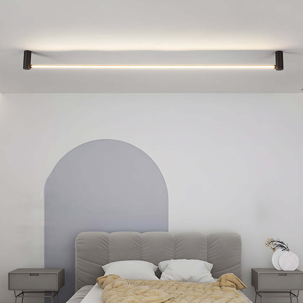 Modern Black LED Linear Ceiling Light