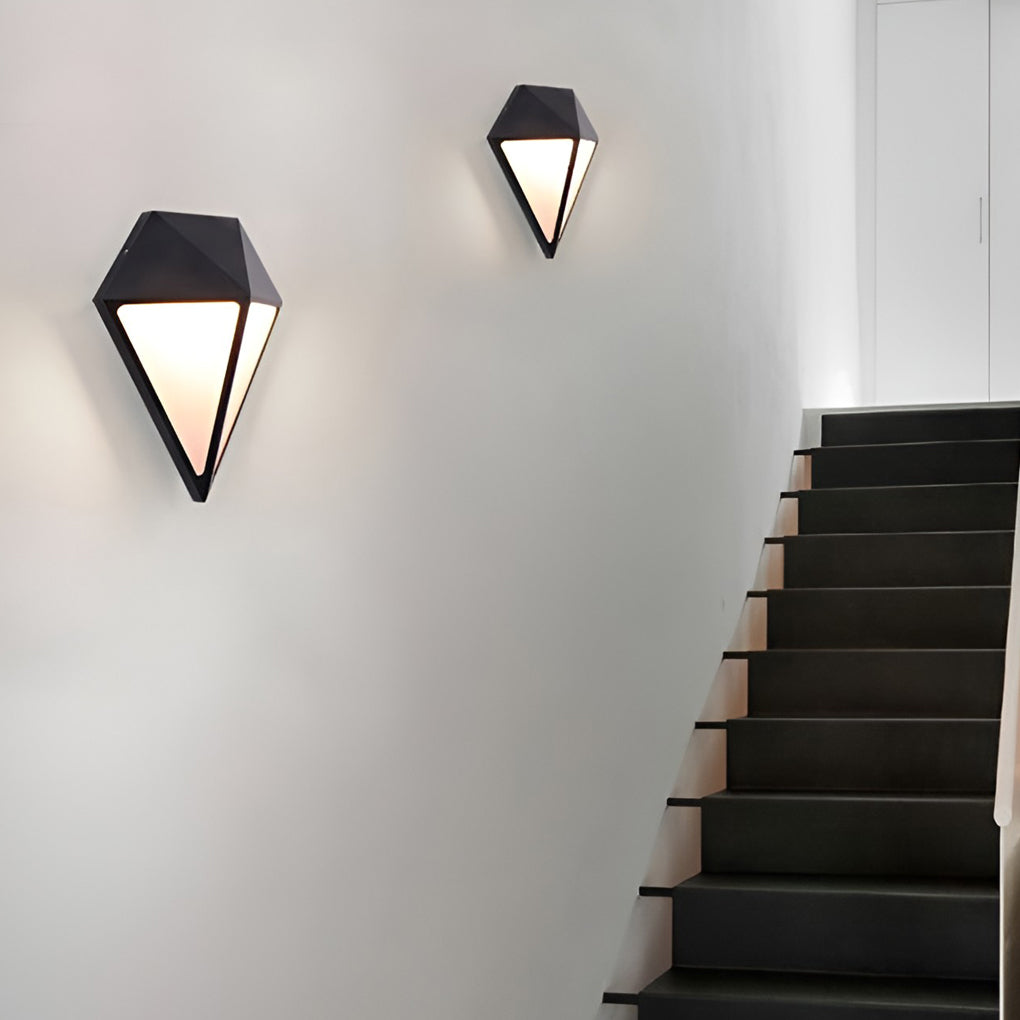 Creative Geometric LED Waterproof Modern Outdoor Wall Lamp Wall Lights Fixture-Lighom