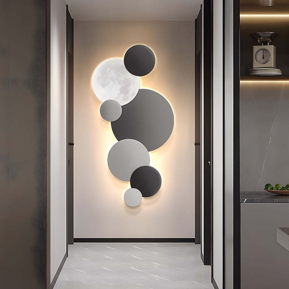 Lunar Glow Round LED Wall Sconce-Lighom