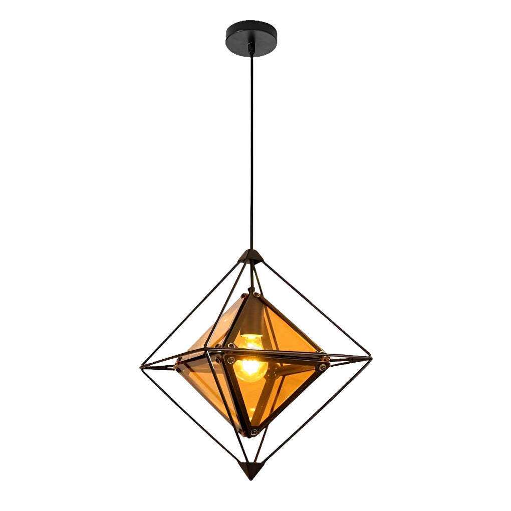 Geometric Glass Minimalist Island Pendant