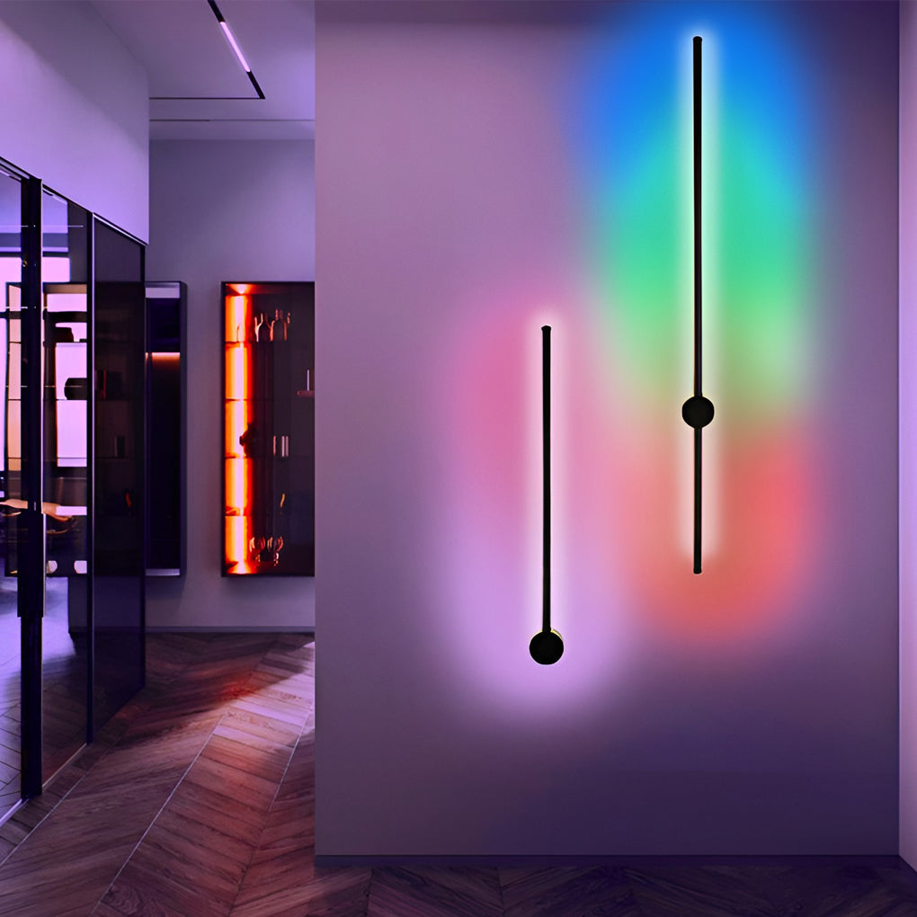 Remote RGB Long Strip LED Wall Sconce