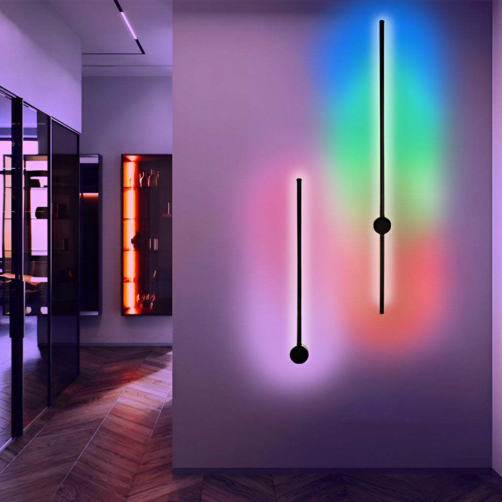 Remote Control RGB Long Strip LED Wall Lamp Sconces Wall Lights-Lighom