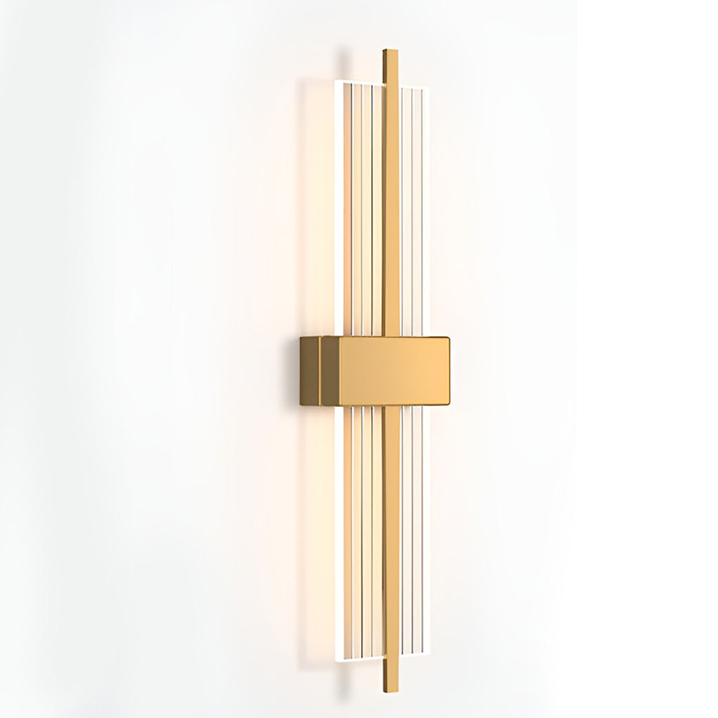Rectangle Warm Postmodern Wall Sconce