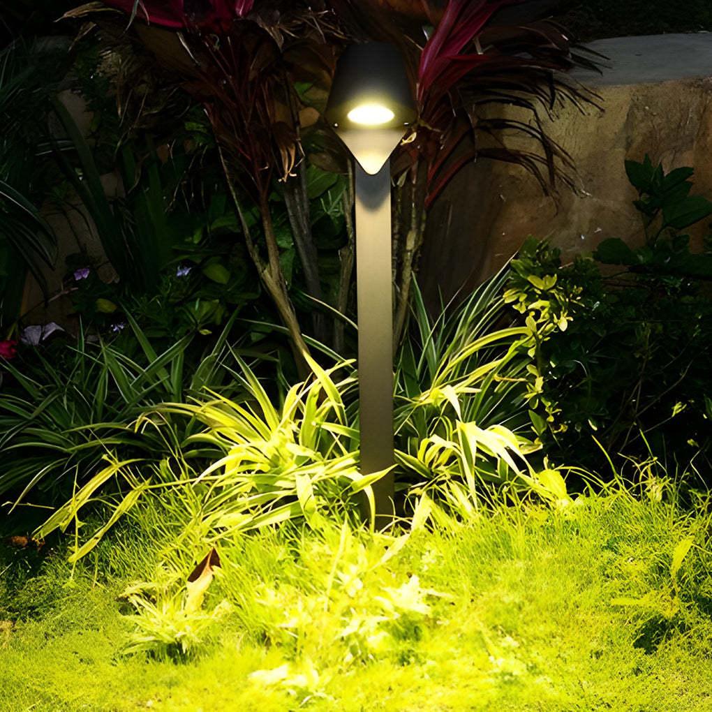 Minimalist Waterproof LED 10w Black Modern Outdoor Pathway Lights-Lighom