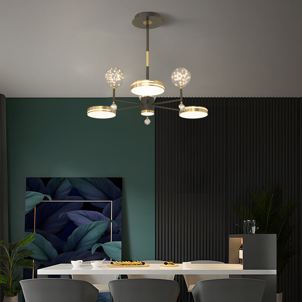 Round Star Ball Dimmable Modern Ceiling Light