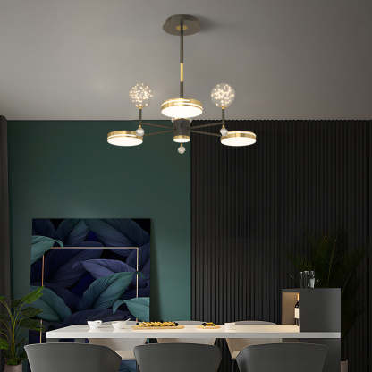 Round Star Ball Dimmable Modern Ceiling Light