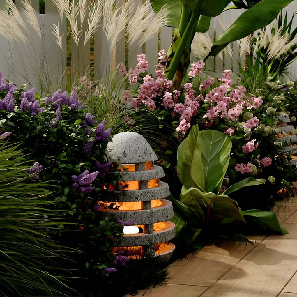 Resin Egg Shaped Waterproof LED Modern Outdoor Lawn Light Garden Lights-Lighom