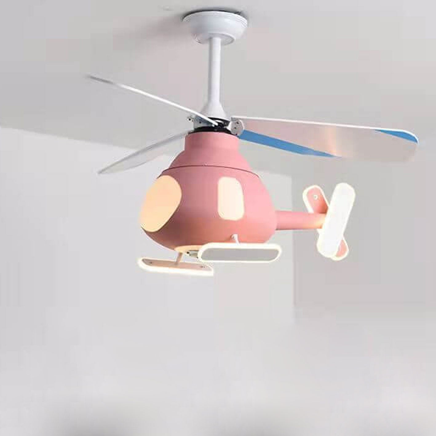 Cartoon Aircraft LED Ceiling Fan Light