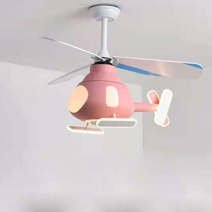 Cartoon Aircraft LED Ceiling Fan Light
