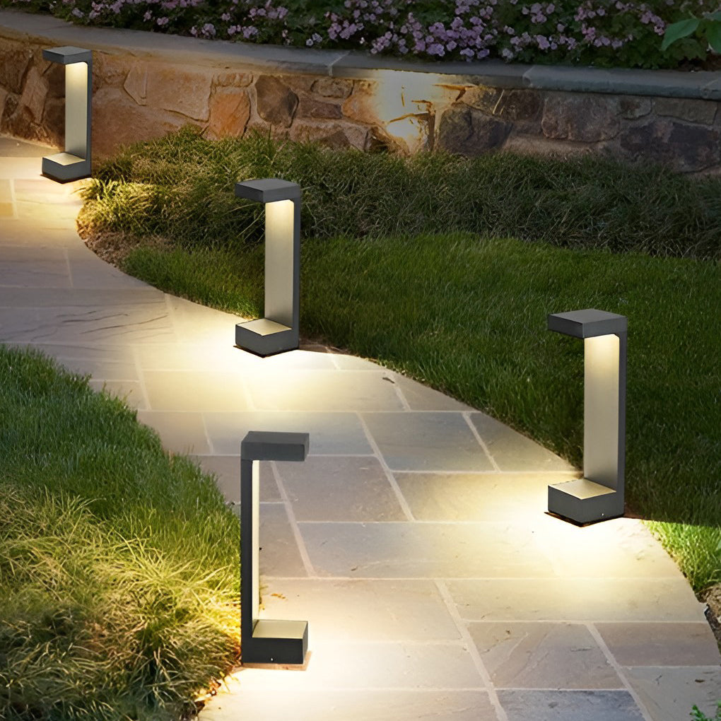 Contemporary Rectangular COB Pathway Lights Waterproof Outdoor Garden Illumination-Lighom