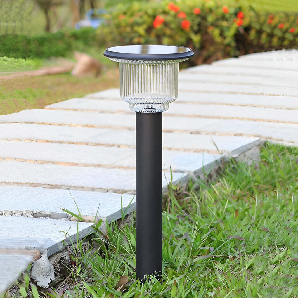 Creative Waterproof LED 3 Step Dimming Modern Solar Lawn Lights Path Light-Lighom