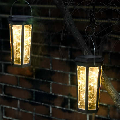 2Pcs Hexagonal Waterproof LED Motion Sensor Outdoor Solar Lawn Lights-Lighom