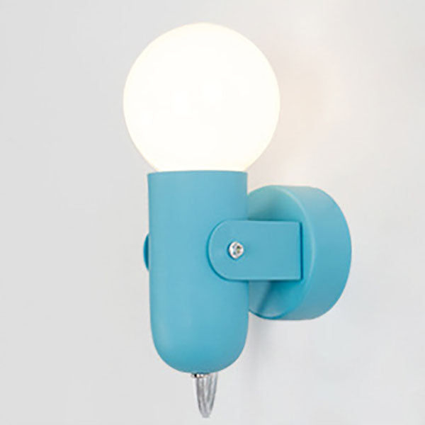 Nordic Solid Color Round Sconce
