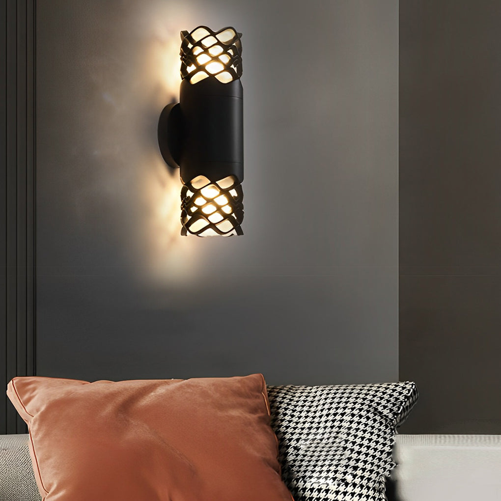 Lighom modern up-down synthetic wall sconces — White
