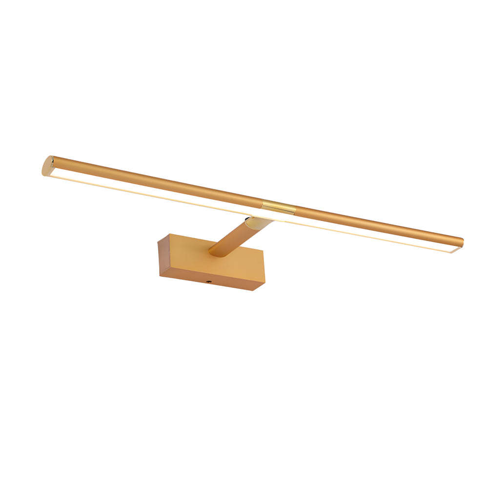 Retractable LED Bathroom Vanity Light with Adjustable Rod and Matte Finish-Lighom