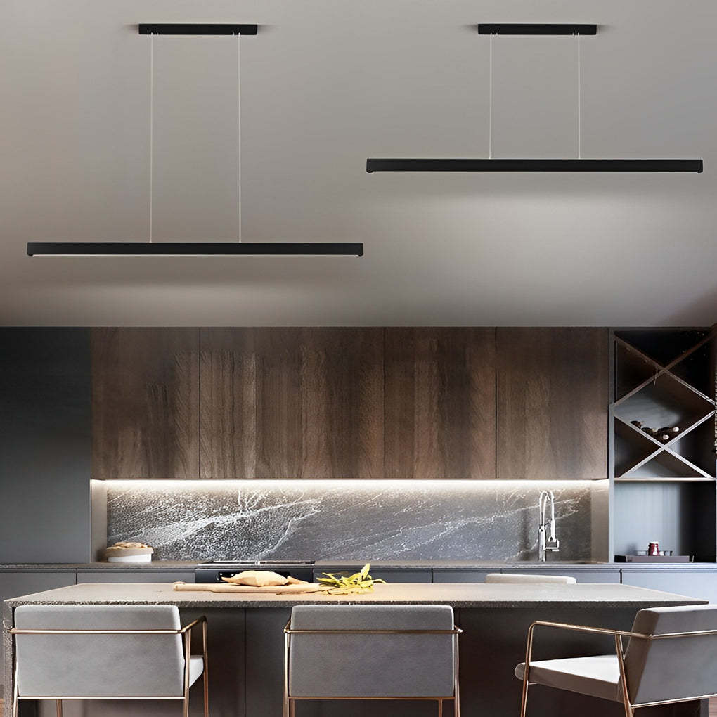 Minimalist Strip Stepless Dimming Black Modern - Cw