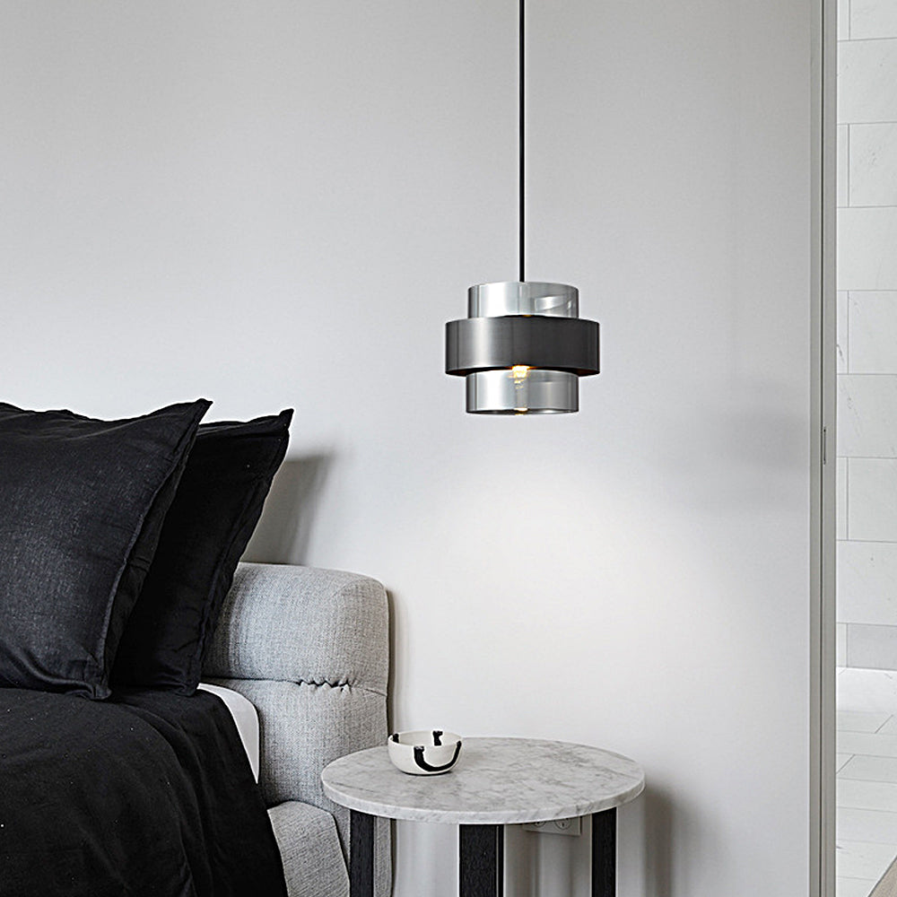 Glass Ring Three-Step Dimming Modern Pendant Light
