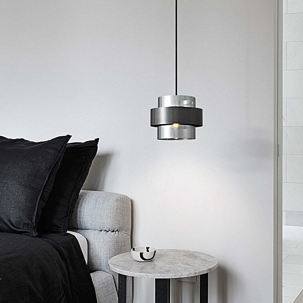Glass Ring Three-Step Dimming Modern Pendant Light