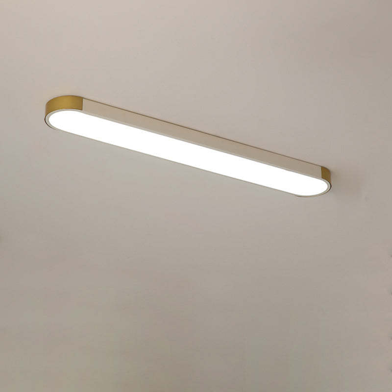 Minimalist Rectangular Ring LED Flush Mount Light