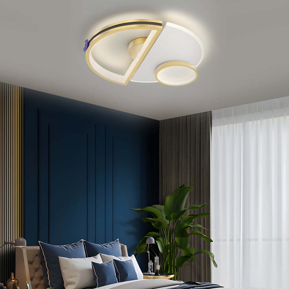 Semicircular Splicing Acrylic Modern LED Ceiling Light