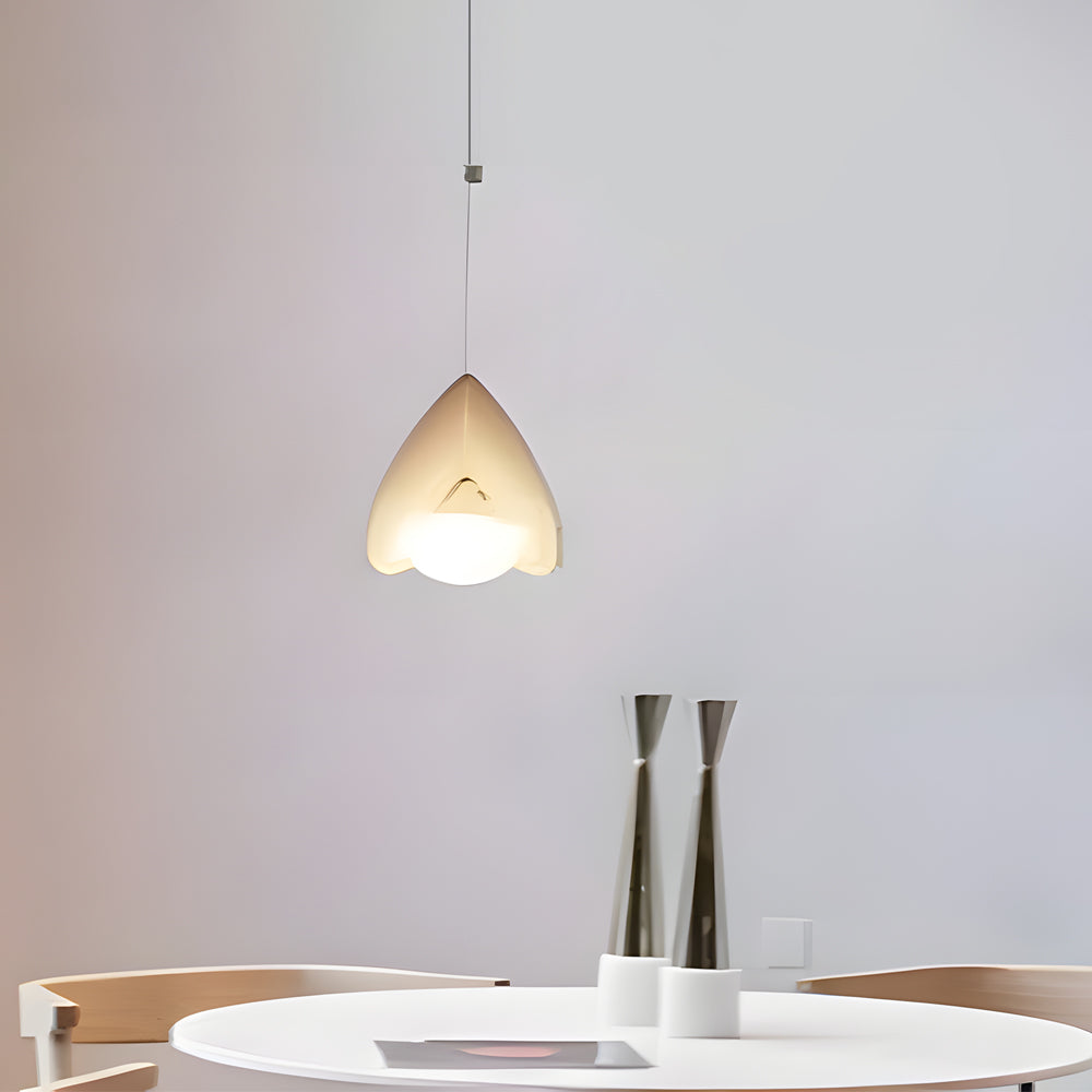 Minimalist Line White Glider Pendant Light