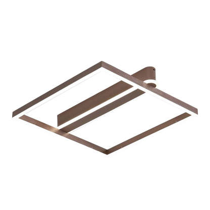 Square Double Frame Metal Aluminum LED Nordic Ceiling Light