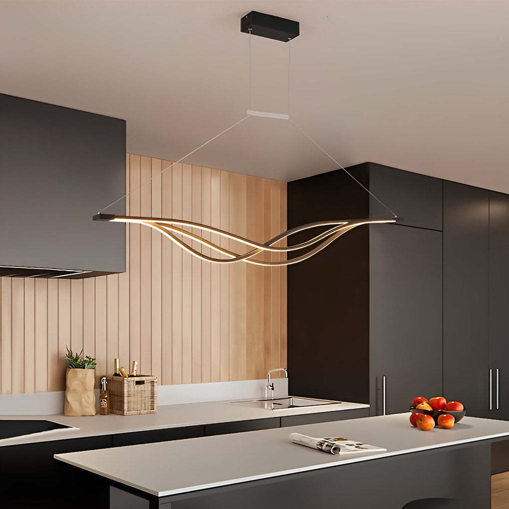 Long Wave Dimmable Remote Nordic Chandelier