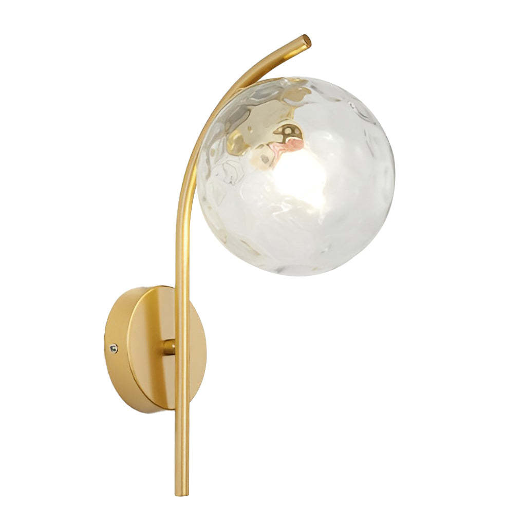 Creative Glass Ball-shaped LED Nordic Plug in Wall Sconce Lighting-Lighom