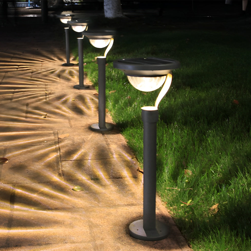 Modern Half-Sphere LED Solar Lawn Lamp