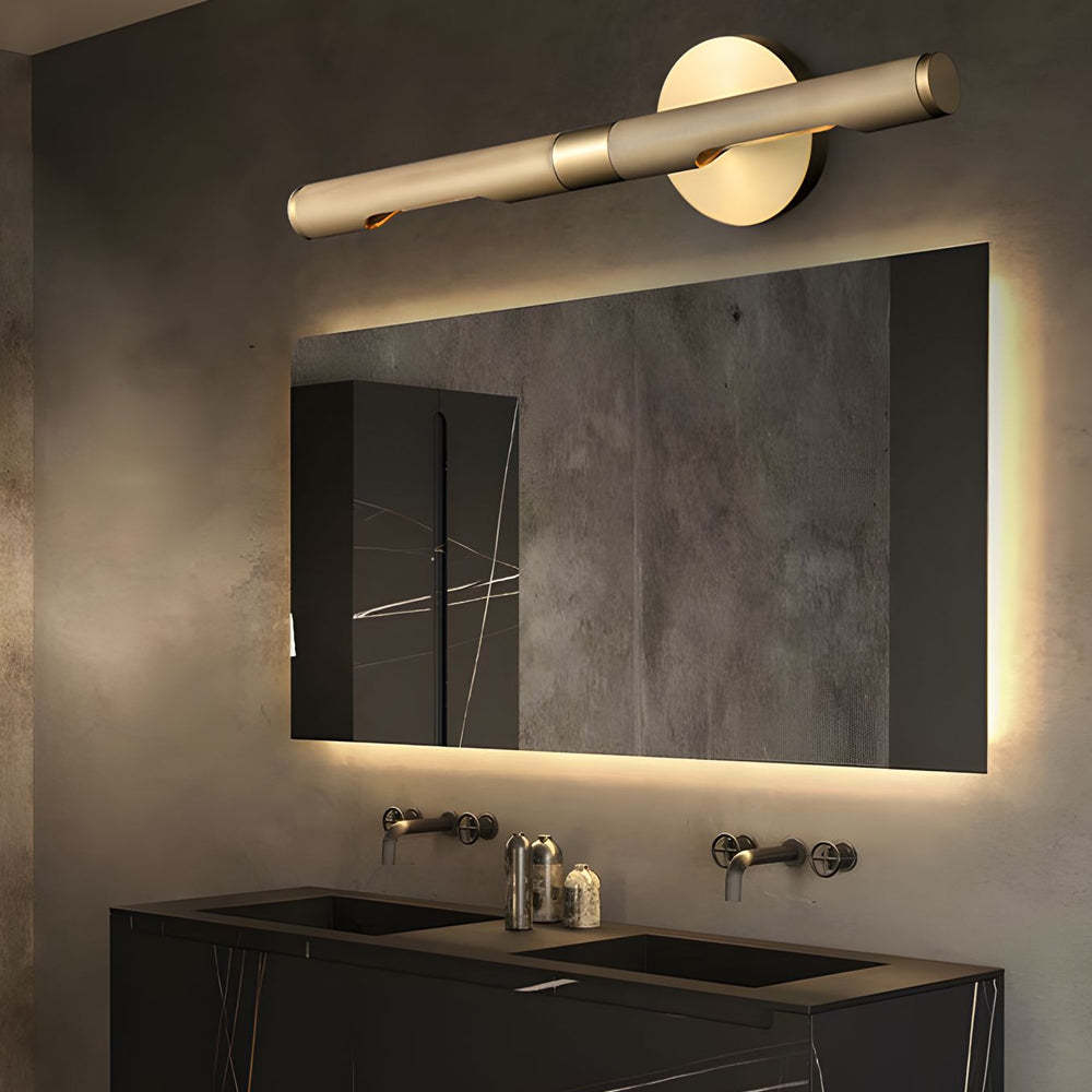 Modern Knurled LED Bathroom Vanity Light Swivel Head