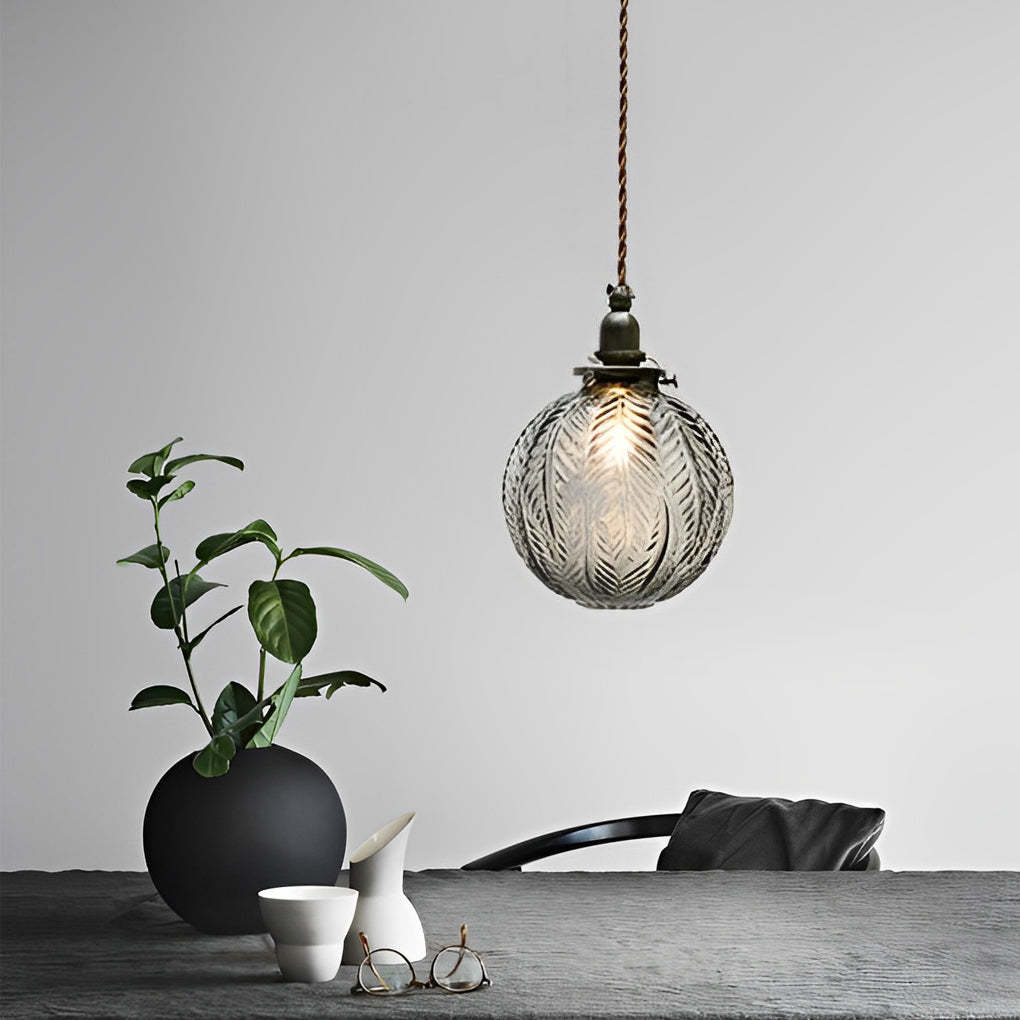 Glass Ball Dimmable LED Modern Pendant
